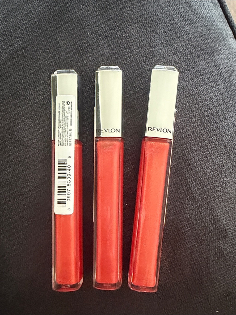 Revlon Bright Orange Lip Gloss Trio